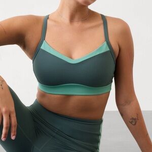 Athleta Vital Sports Bra in Eden/Juniper